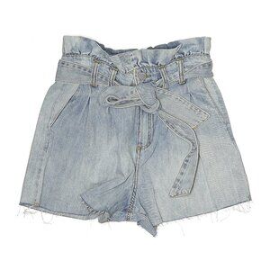 BlankNYC Paperbag Waist Denim Shorts Size 28 Light Wash